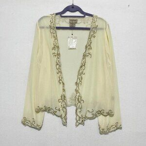 Vintage fairy beaded top blouse Size XL